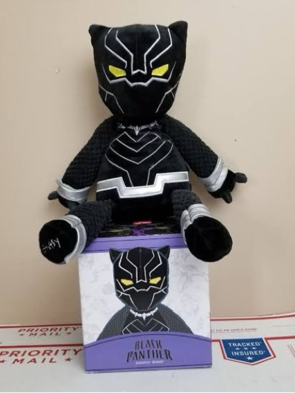 NEW IN BOX Scentsy Black Panther Buddy